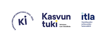 logo ki-hanke, kasvun tuki varhaisen tuen tietolähde, itla itsenäisyyden juhlavuoden lastensäätiö