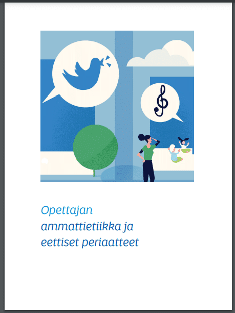 Etusivu opettajan ammattietiikka ja eettiset periaatteet.