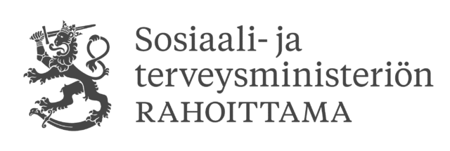 Logo: Sosiaali- ja terveysministeriön rahoittama.